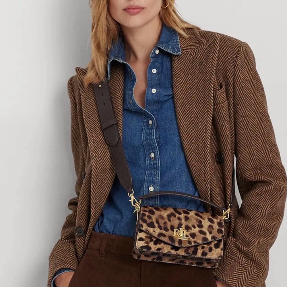 Lauren Ralph Lauren
LEATHER SMALL TAYLER CROSSBODY BAG - leopard